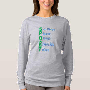 Camisetas manchas longues gris SPORT TOURISME CA