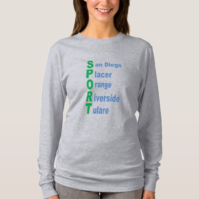 Camisetas manchas longues gris SPORT TOURISME CA (Anverso)