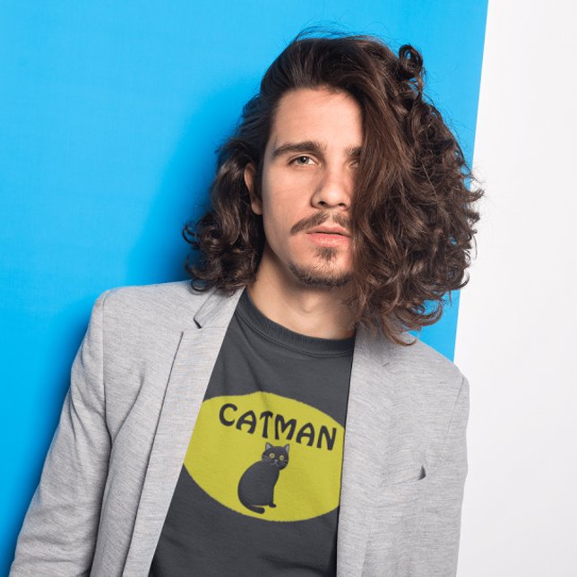 Camisetas masculinas de CAT MAN (Cat Dad) (Subido por el creador)