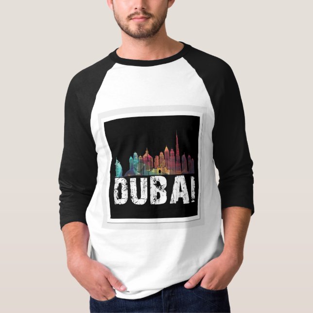 Camisetas masculinas de Dubai (Anverso)