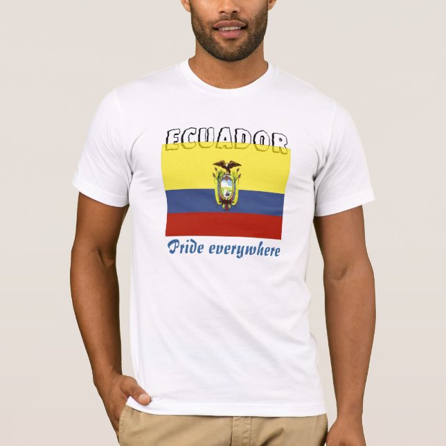 Camisetas masculinas de Ecuador - orgullo en todas (Anverso)