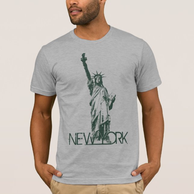 Camisetas masculinas de Nueva York Estatua de Cami (Anverso)