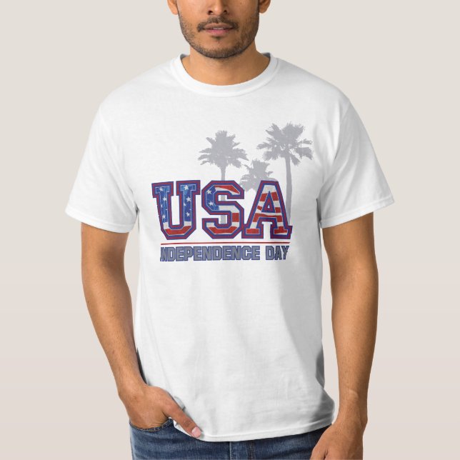 Camisetas masculinas del Día de la Independencia d (Anverso)