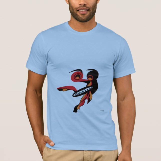 Camisetas masculinas: Día del cangrejo (Anverso)