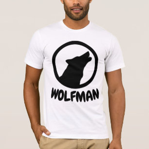 Camisetas masculinas divertidas WOLFMAN