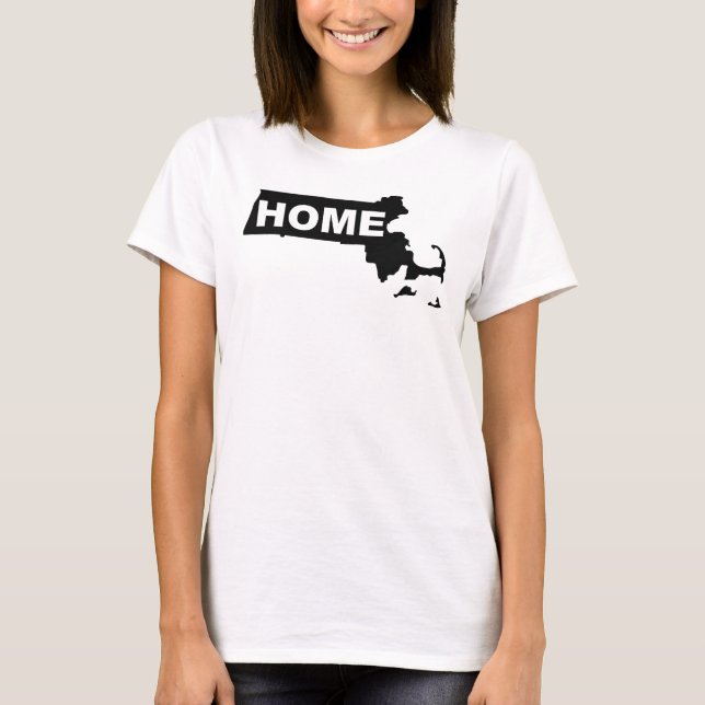 Camisetas Massachusetts Hogar Lejos Del Estado (Anverso)