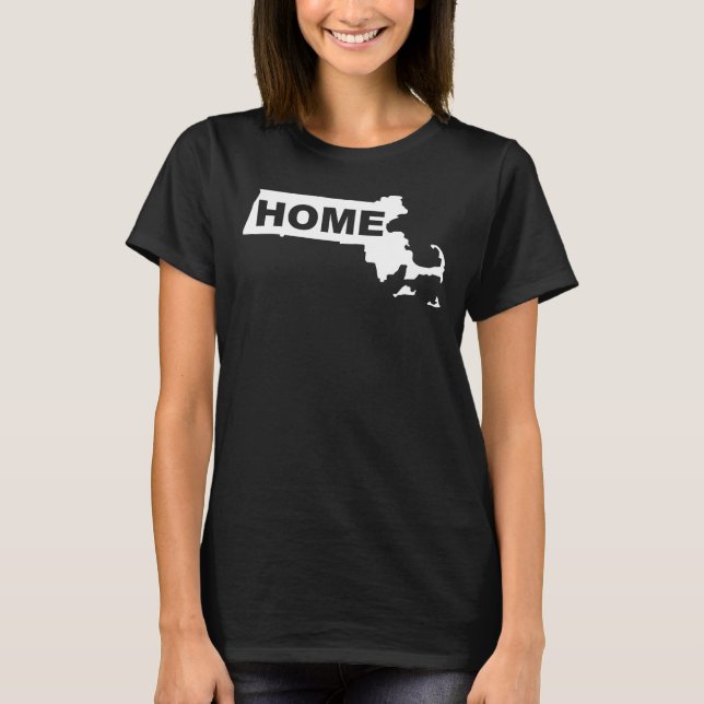 Camisetas Massachusetts Hogar Lejos Del Estado (Anverso)