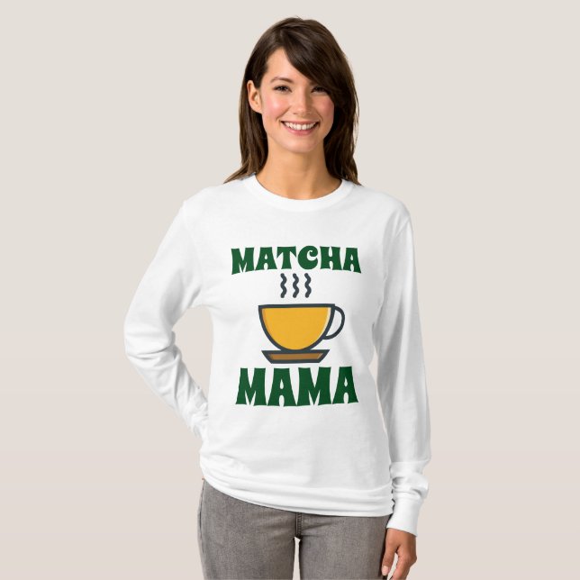 Camisetas MATCHA (Té) MAMA MOM (Anverso completo)