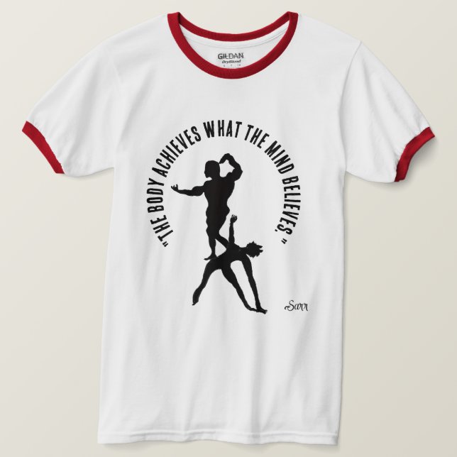 Camisetas : Mentalidad Positiva  (Anverso del diseño)