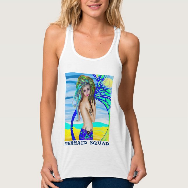 Camisetas MERMAID SQUAD Art (Anverso)