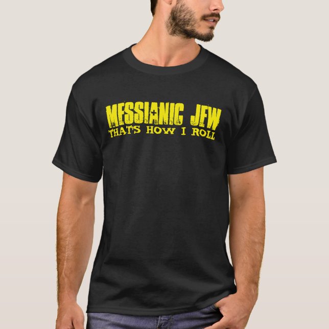 Camisetas mesiánicas del judío, judías (Anverso)
