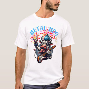 Camisetas Metal Moo-d – Rockin' Cow with a Guitar