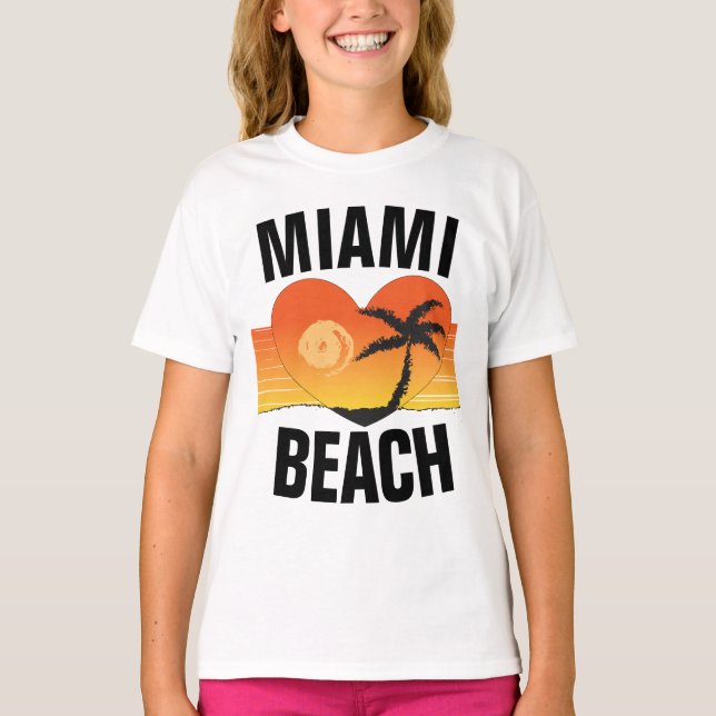 Camisetas MIAMI BEACH Florida (Anverso)