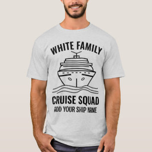 Camisetas minimalistas de la brigada de cruceros f