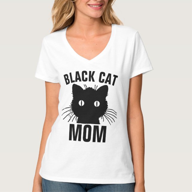 Camisetas MOM GATO NEGRO (Anverso)