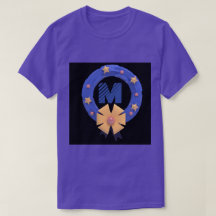Camisetas Moradas con Monograma Personalizado Símb