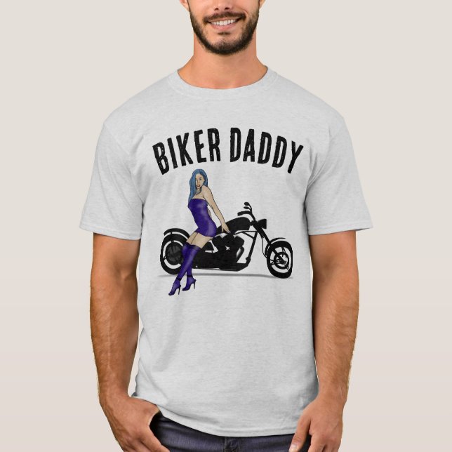 Camisetas MOTORCYCLE BIKER DADDY DAD (Anverso)