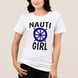 Camisetas náuticas para damas NAUTI GIRL