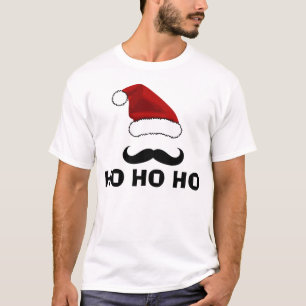 Camisetas Navidades divertidas, Santa Mustache
