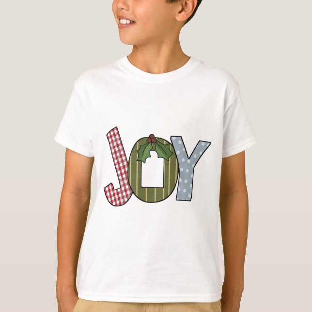 Camisetas navideñas JOY y regalos (Anverso)