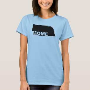 Camisetas Nebraska Hogar Lejos Del Estado