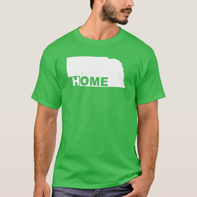 Camisetas Nebraska Hogar Lejos Del Estado (Anverso)