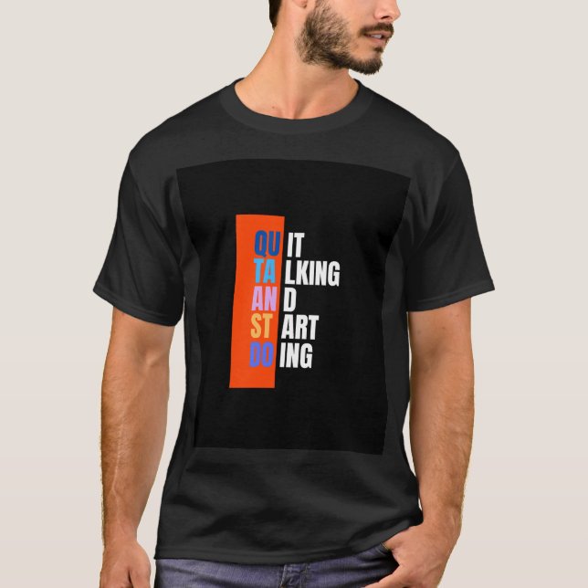 Camisetas negras de media manga para gente intelig (Anverso)