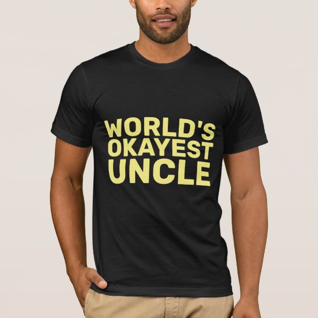 Camisetas Negras DEL TÍO MÁS BUENO DEL MUNDO (Anverso)