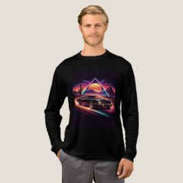 Camisetas negras frescas para hombres para auto