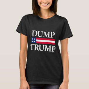 Camisetas negras tirar trump unisex modernas polít