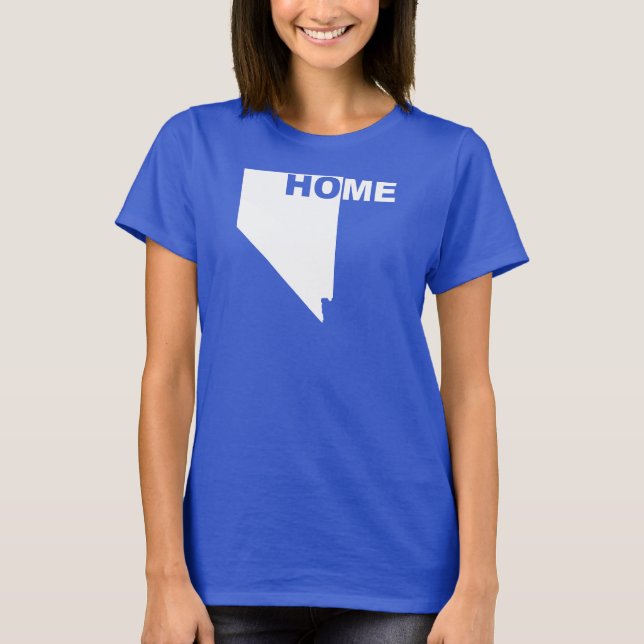 Camisetas Nevada Hogar Lejos Del Estado (Anverso)