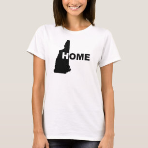 Camisetas New Hampshire Hogar Lejos Del Estado