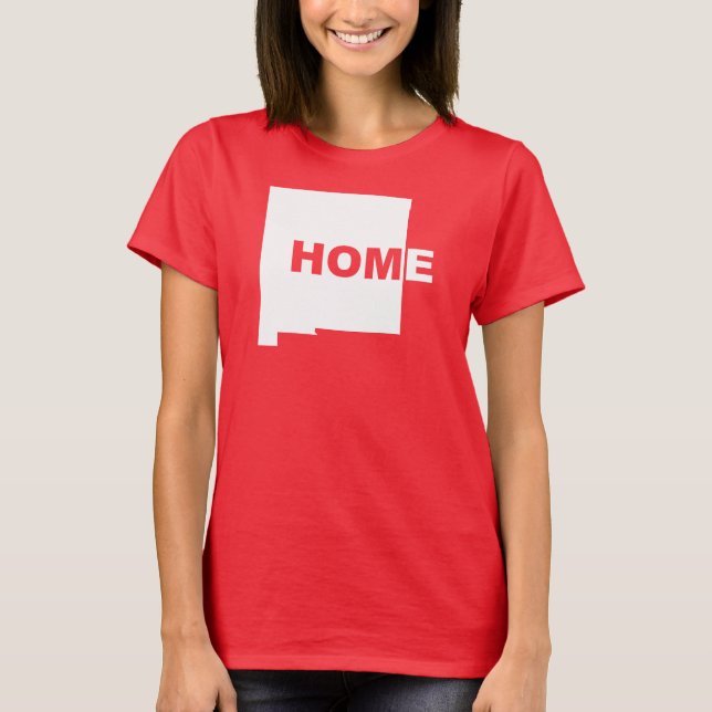 Camisetas New Mexico Hogar Lejos Del Estado (Anverso)