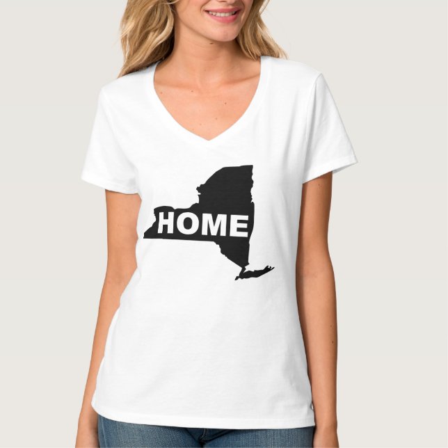 Camisetas New York Hogar Lejos De Casa (Anverso)