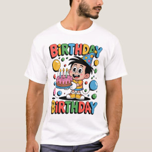 Camisetas Nostálgicas de Cumpleaños de Dibujos Ani