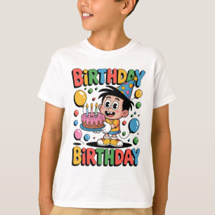 Camisetas Nostálgicas de Cumpleaños de Dibujos Ani