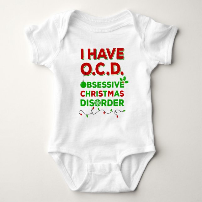 Camisetas obsesivas del desorden del navidad de (Anverso)