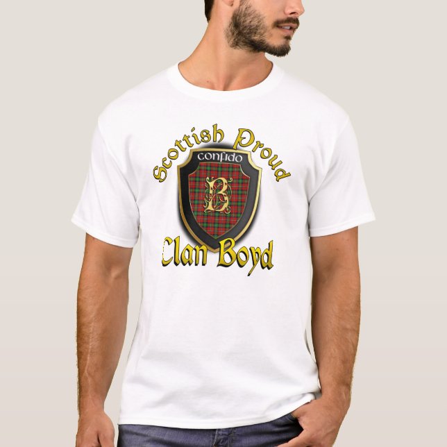 Camisetas orgulloso escocés de Boyd del clan (Anverso)