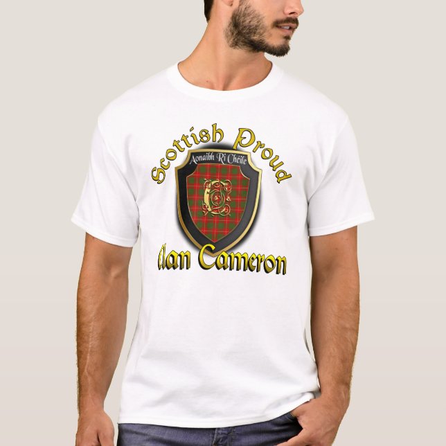 Camisetas orgulloso escocés de Cameron del clan (Anverso)