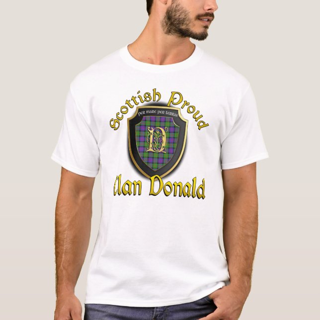 Camisetas orgulloso escocés de Donald del clan (Anverso)