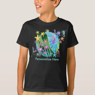 Camisetas oscuras del niño - Debajo del arte pop