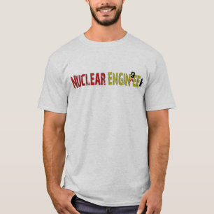 Camisetas oscuras nucleares del ingeniero