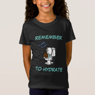 Camisetas oscuros "Recuerden hidratar"