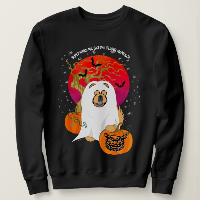 Camisetas oscuros SPOOKY BOO-DOG - texto personali (Anverso del diseño)