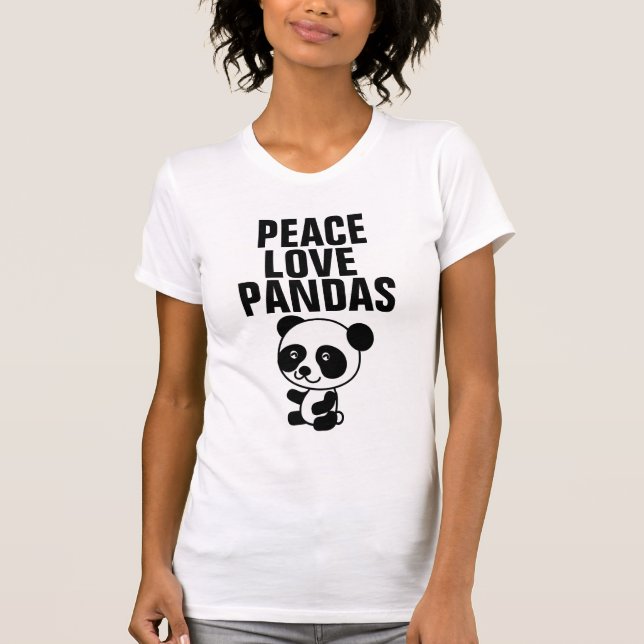 Camisetas Panda Bear, amor por la paz (Anverso)