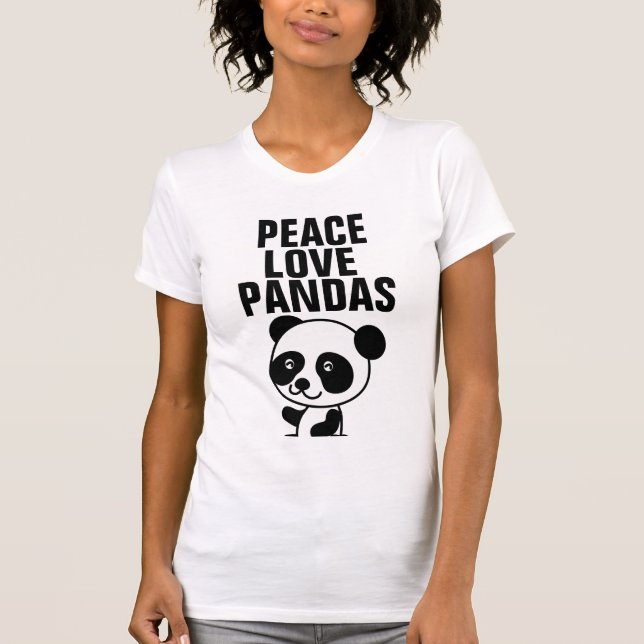 Camisetas Panda Bear, amor por la paz (Anverso)