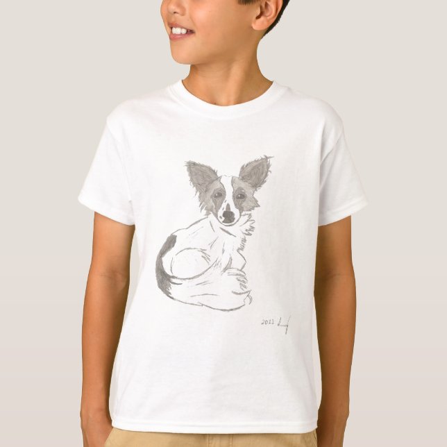 Camisetas Papillon Sketch (Anverso)