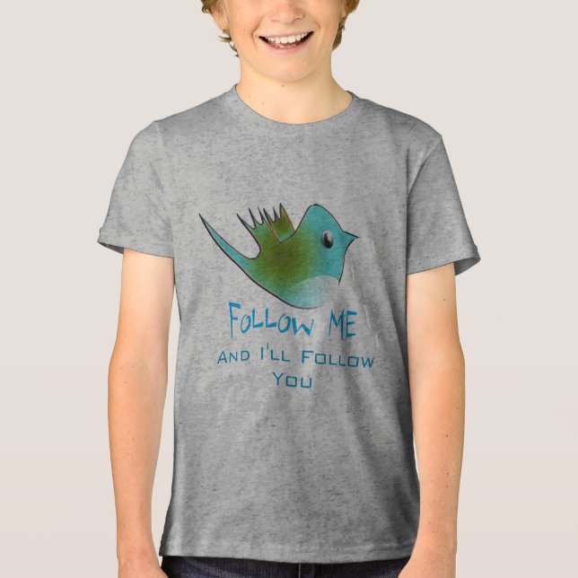 Camisetas para aves de Twitter (Anverso)