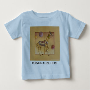 Camisetas para bebés - Carousel Giraffe