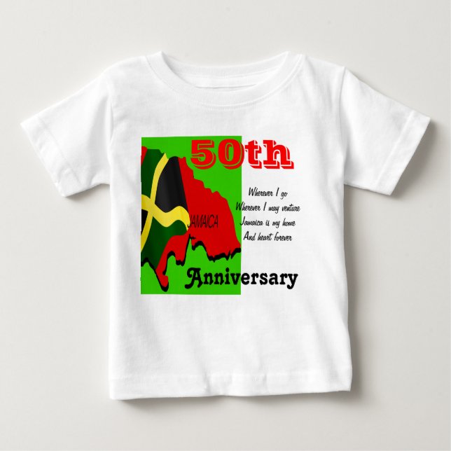 Camisetas para bebés en el 50 aniversario de Jamai (Anverso)